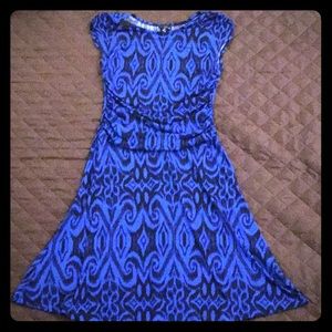 EnFocus Studio Dress Size 10 Black & Blue